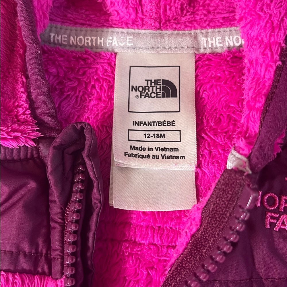 The North Face Pink Toddler Girl Jacket 12-18 mos - Picture 3 of 4
